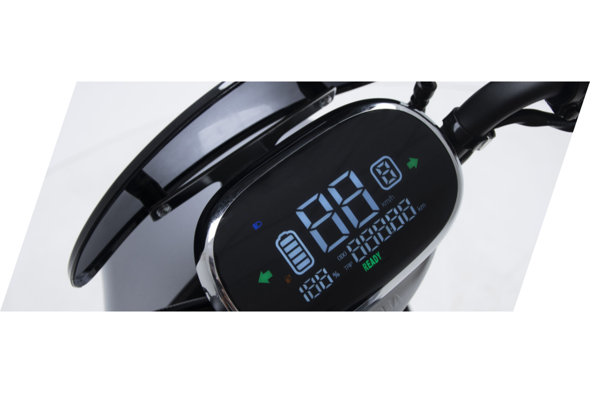 Panel de instrumentos y radio del Electro Torito