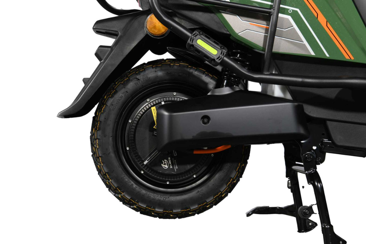 Rueda trasera y soporte del Quantum Flashride