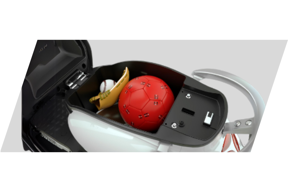 Espacio interior y asientos del Electro Torito