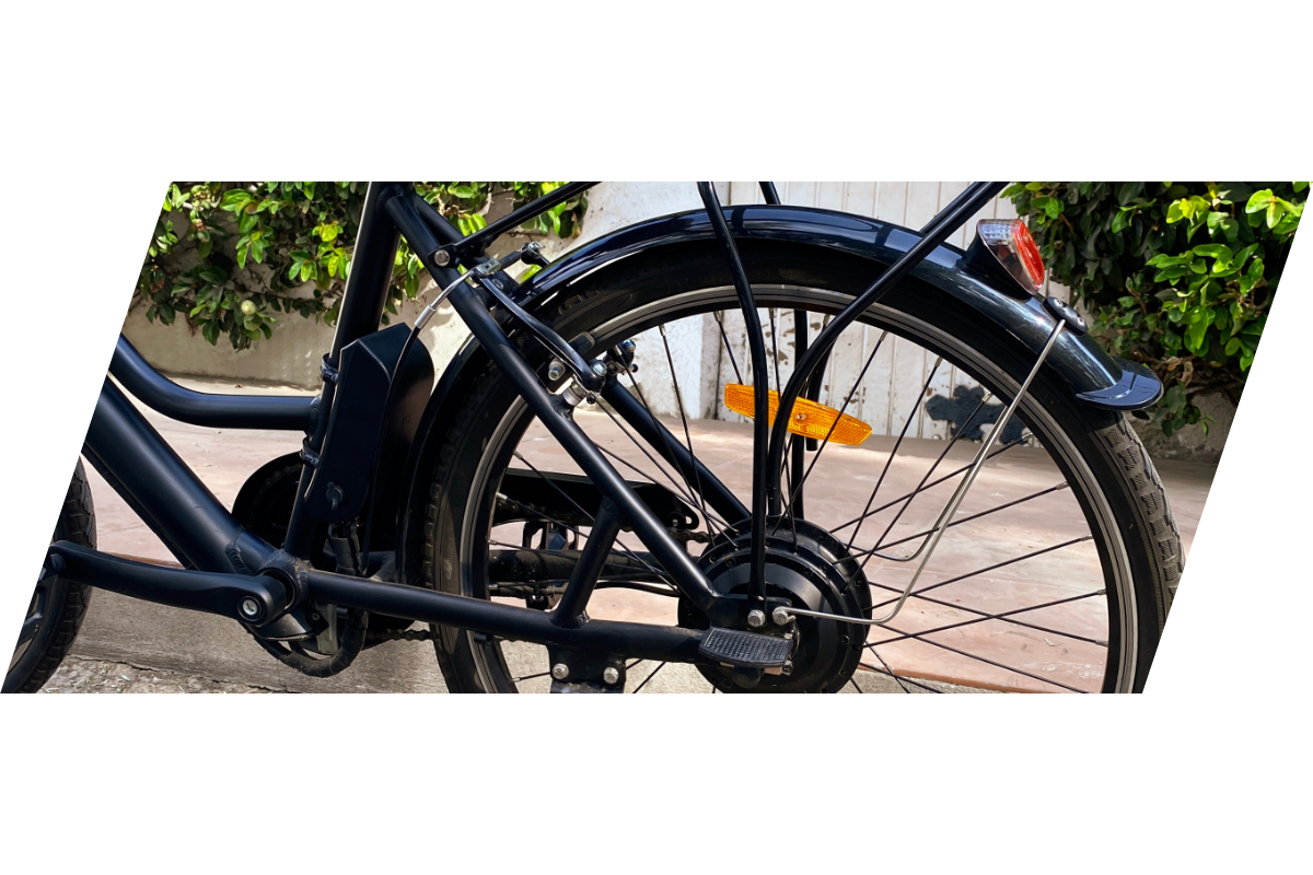 Detalle del sistema de frenos de la bicicleta ARA