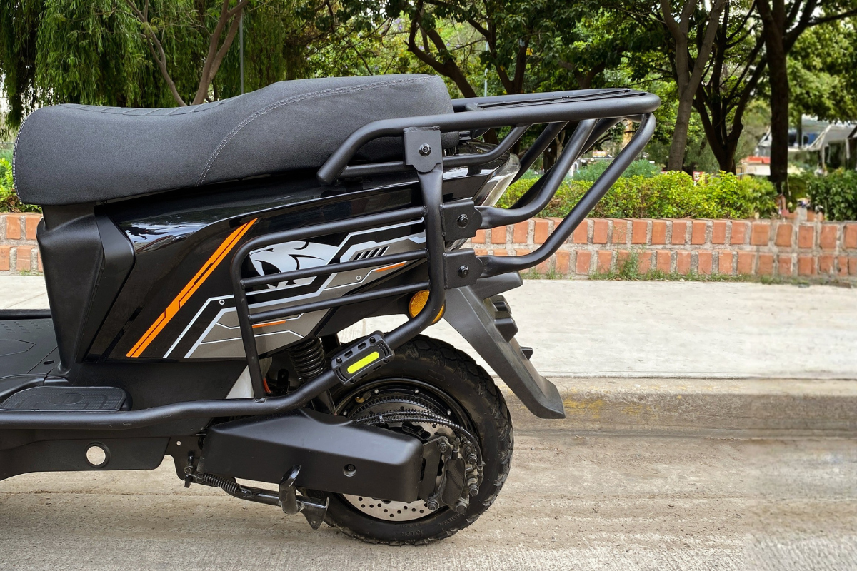 Rueda trasera y soporte del Quantum Flashride