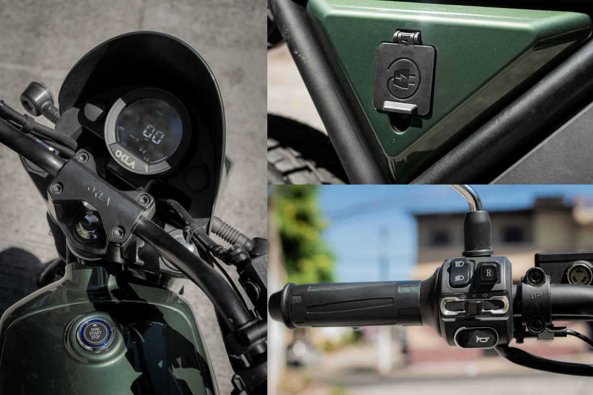 Panel digital y controles de la Quantum Trooper